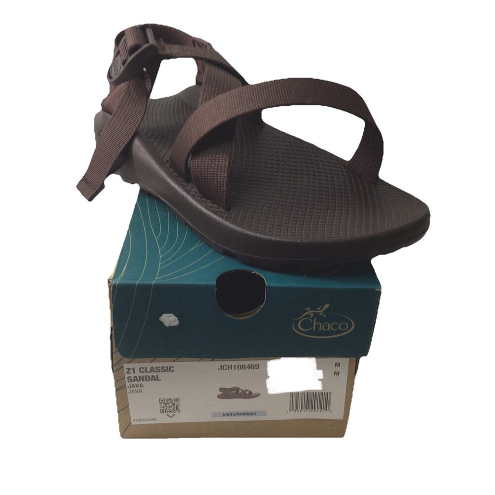 Chaco Mens Z1 Classic Sandal Java Size 9 Athletic Sandal New In Box Supportive